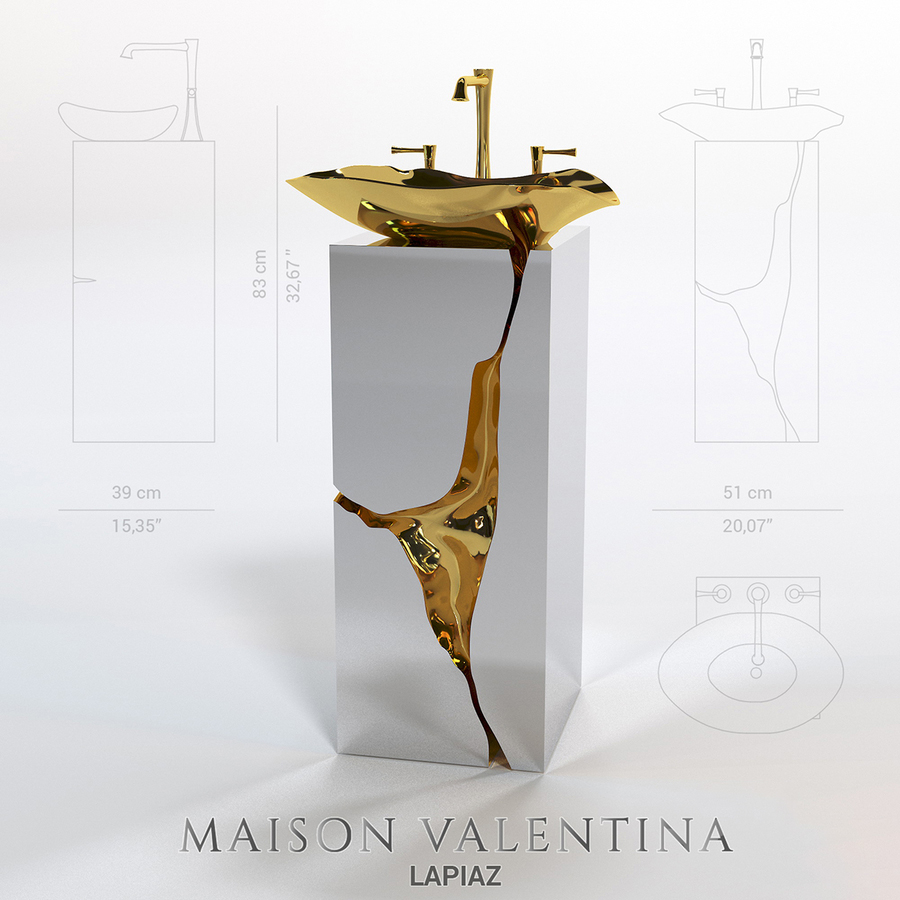 Lapiaz washbasin from Maison Valentina